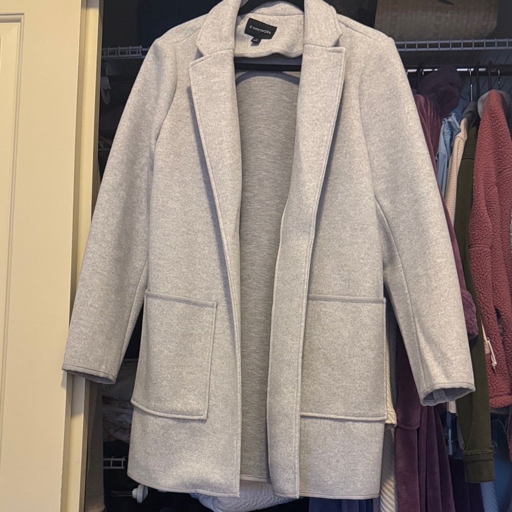 41 Hawthorn Light Gray Blazer Coat - Picture 1 of 8